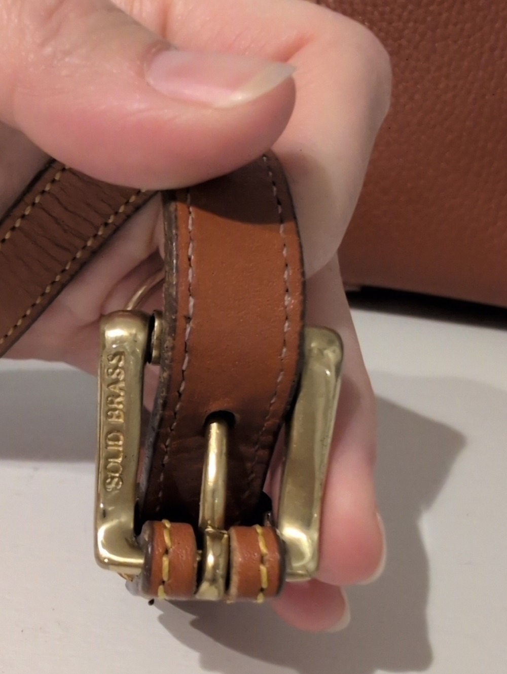 Vintage Dooney & Bourke Brown Leather Crossbody - Picture 3 of 15